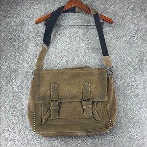 Durango Leather Co Brown Tan Messenger Bag Crossbody Laptop Work